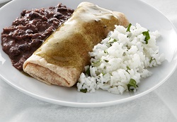 Hatch Green Chile Sauce over Beef & Bean Burritos Hatch Green Chile Sauce over Beef & Bean Burritos